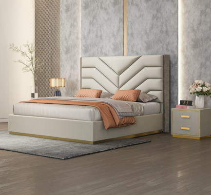 Bed Pillow Design Luxury Wood Double Beds Matrimonial Bedroom Leather Hotel Furniture