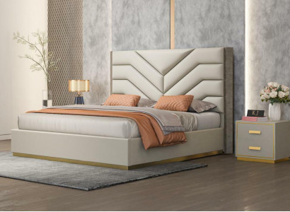 Bed Pillow Design Luxury Wood Double Beds Matrimonial Bedroom Leather Hotel Furniture