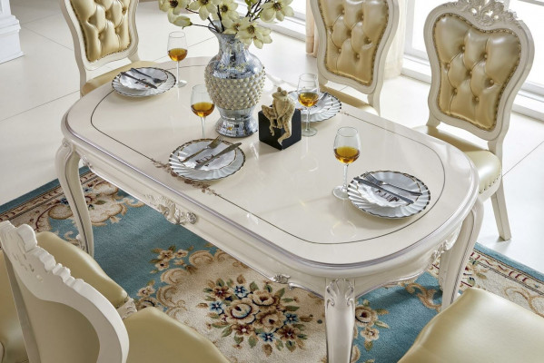 Classic Table Solid Wood Dining Furniture Dining Room Set 7-piece Dining Group