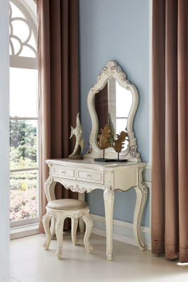 Dressing table with mirror luxury dresser bedroom console baroque