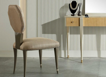 Luxury design upholstered chair seat back dining room wood chairs leather chair armchair new