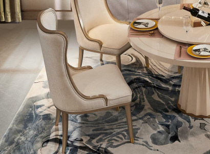 Chair dining room upholstery armchair TV lounge chairs textile seat 1x armchair