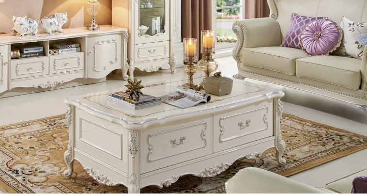 Coffee table table living room tables baroque rococo classical wood