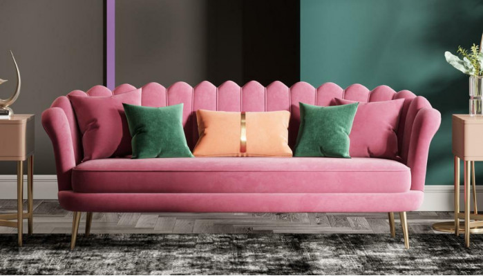 Couches Furniture Relax Seat Design Couch Lounge Sofas Textile Sofa 3 Seater Velvet New
