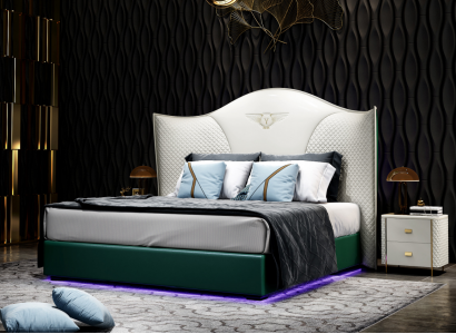 Classic Baroque Style Bed Double Beds Bedroom 180x200cm