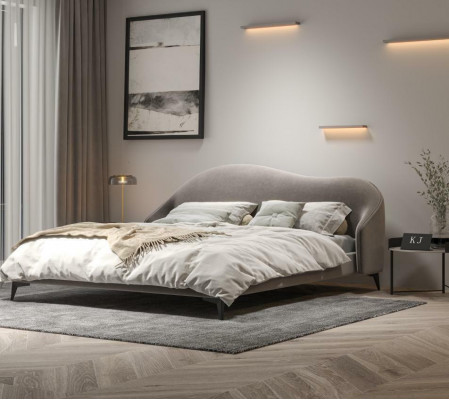 Italian bedroom furniture upholstered double bed design beds