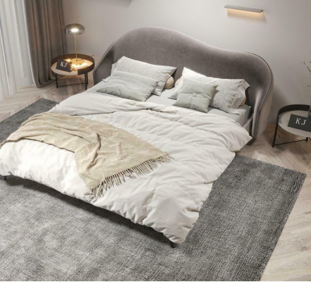 Italian bedroom furniture upholstered double bed design beds