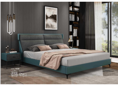 Classic luxury beds upholstered leather textile high-quality bedroom bed new
