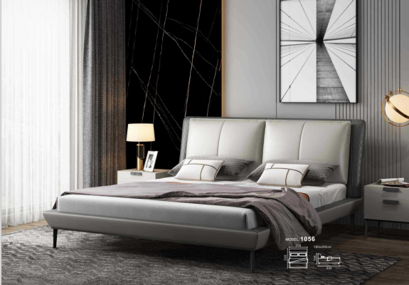 Bedroom bed, bed, double bed, youth bed, fabric bed, bed frame