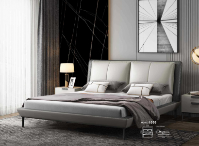 Bedroom bed, bed, double bed, youth bed, fabric bed, bed frame