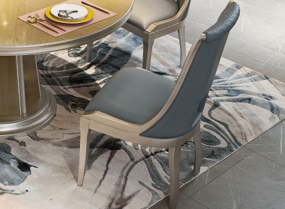 Luxury chair dining room upholstered chairs armchair lounge seat 1x recliner TV