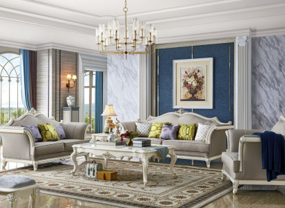 Classic Table Coffee Table Side Table Sofa Baroque Design Living Room