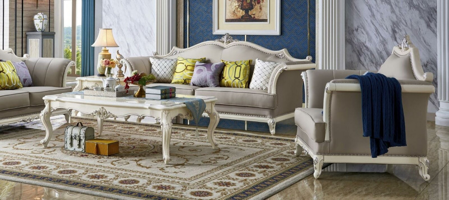Classic Table Coffee Table Side Table Sofa Baroque Design Living Room