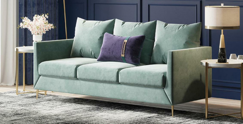 3-seater fabric sofa living landscape relax seat design couch lounge sofas velvet