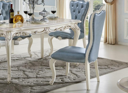 Dining room chair 1-seater armchair luxury wood class baroque rococo furniture