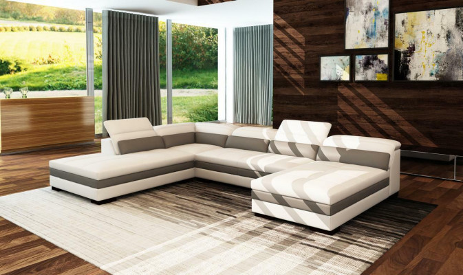 Leather sofa couch living landscape corner sofa corner set design modern sofa 5127