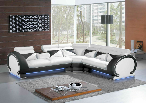 Modern corner sofa couch upholstery seating corner XXL big living landscape corner new