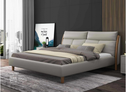 Design textile bed couple modern hotel frame luxury double beds