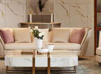 Sofa Luxury Upholstery Design Couch Fabric Sofas Four-Seater XXL 4-Seater Textile Solid Wood