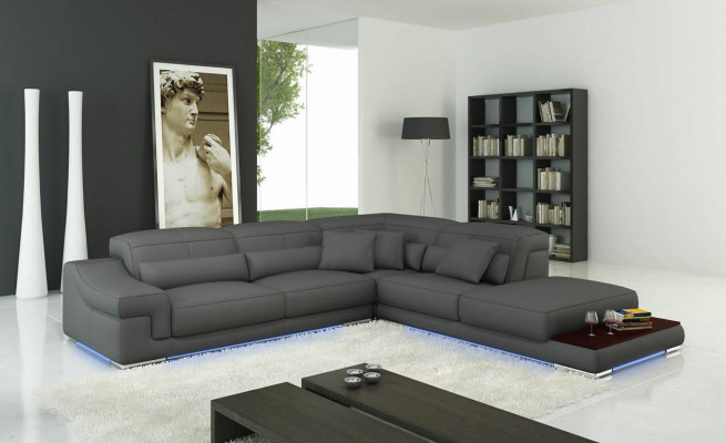 Adjustable Leather Seat Cushion Corner Couch Sofa Set L-Shaped Seat Corner