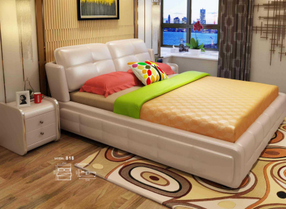 Luxury bedroom bed upholstery decor design 180x200cm double hotel beds