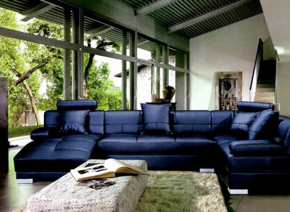 Leather sofa, couch, living area, corner sofa, corner suite, design, modern decor