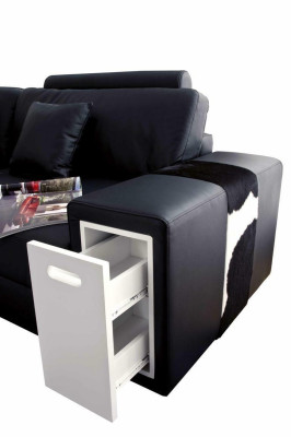 Leather sofa couch living landscape corner sofa corner set design modern
