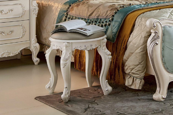 Baroque stool bench dressing table wooden stool upholstered stool upholstered ottoman