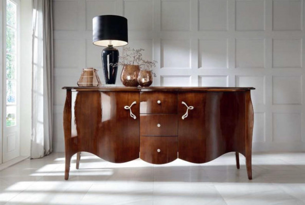 High-quality sideboard cabinet luxury cupboard cabinets living room wood brown new