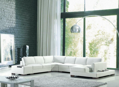 Leather sofa corner sofa sofa living landscape upholstery seating corner ensemble XXL big sofas new