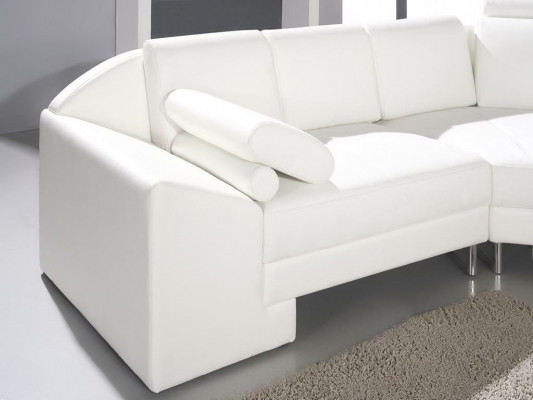 Modern living landscape with Chesterfield buttons leather sofa sofa couch upholstery