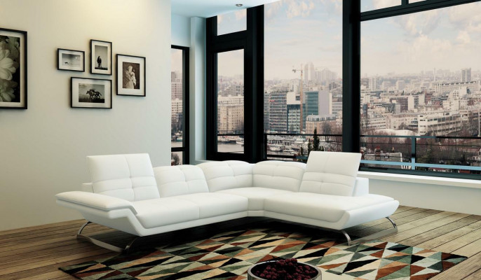Multifunctional Couch Corner Sofa Media TV Sofa Couch Leather Sofa Living Landscape L-Shape