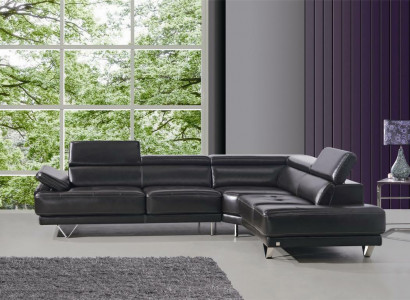 Multifunction Couch Corner Sofa Media TV Sofa Couch Leather Sofa 291 x 222cm L-Shape New