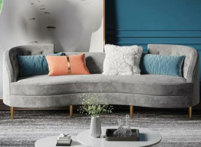 3-seater fabric sofa living landscape relax seat design couch lounge sofas textile