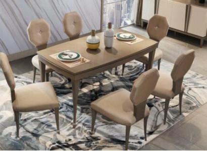 Set of 6 Chairs Dining Room Suite Living Room Upholstered Set Solid Wood