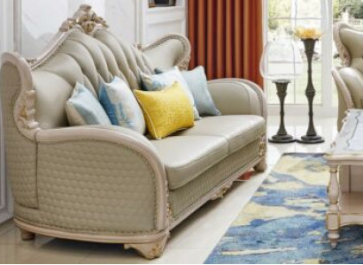 Design upholstery leather sofa sofas three-seater 3-seater living room couches solid wood