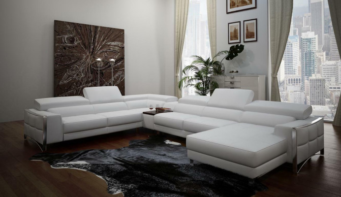 Multifunctional Couch Corner Sofa Media TV Sofa Leather Sofa Living Landscape U-Shape