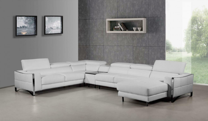 Multifunctional Couch Corner Sofa Media TV Sofa Leather Sofa Living Landscape U-Shape