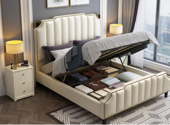 Bed Cushion Design Luxury Double Hotel Beds Matrimonial 180x200cm Sleeping Room