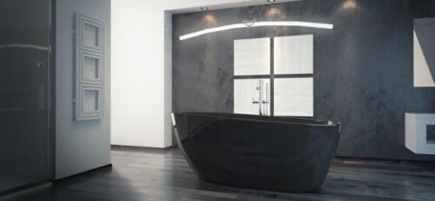 Black LUXURY Design Freestanding Bathtub Tub Bath Bathtubs