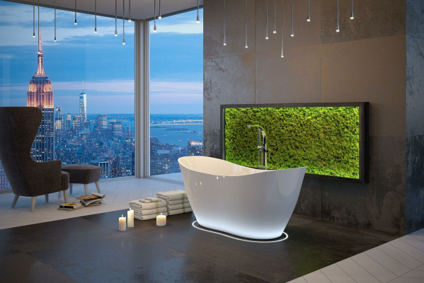 Exclusive freestanding bathtub acrylic bath shower bath drain design