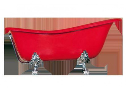Red designer bathtub freestanding luxury tub in red bath tub