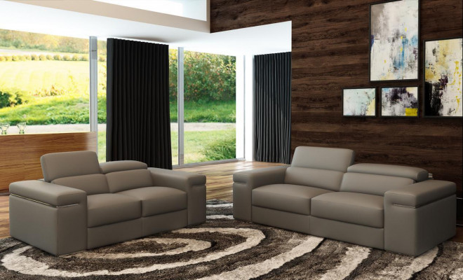 Adjustable leather couch seat cushion living room set leather furniture sofa couch 3+2+1