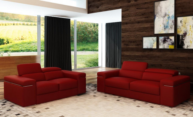 Adjustable leather couch seat cushion living room set leather furniture sofa couch 3+2+1