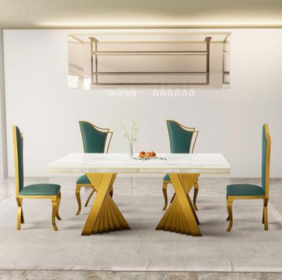 Luxury dining table dining room table gold metal tables dining tables furniture furnishings