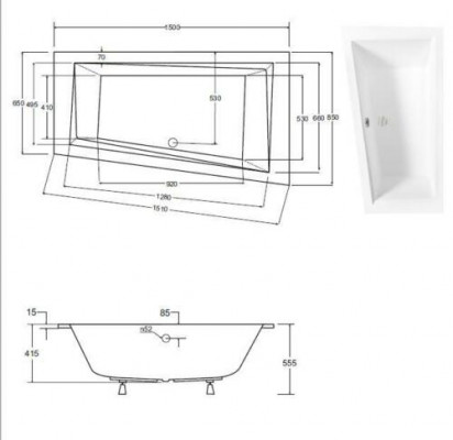 Bathtub corner bathtub bathroom built-in bathtubs acrylic design