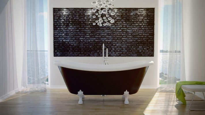Exclusive freestanding bathtub acrylic tub bath 190x77