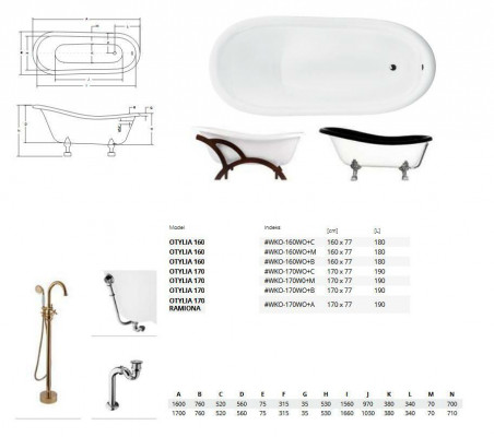 Freestanding design bathtub modern bath luxury new