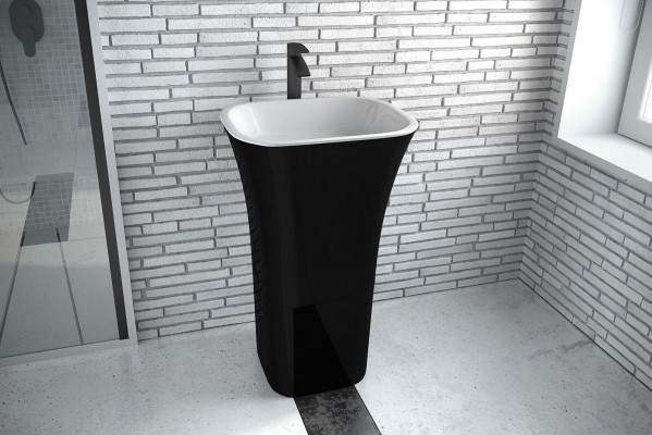 Modern design washbasin acrylic stand bathroom freestanding vanity