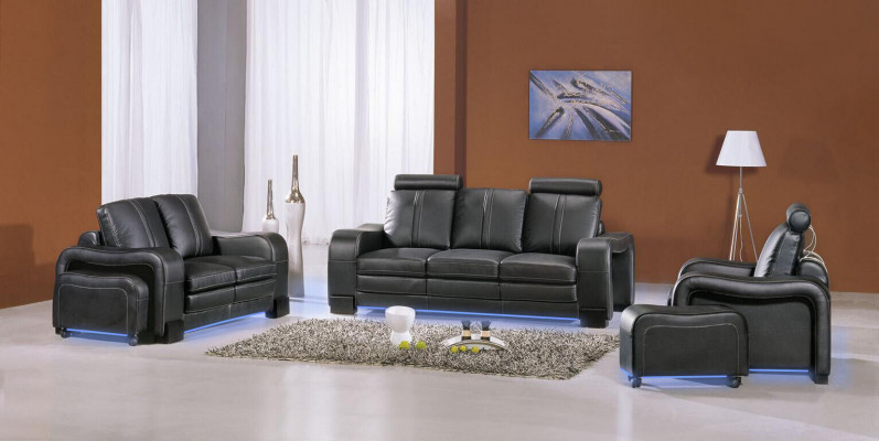 Upholstered Sofa Set Couch Seating Set 3+2 Seater Couches Sofas Leather New